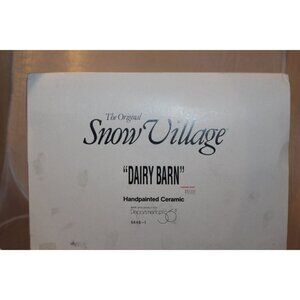 Dept 56 Snow Village - Dairy Barn